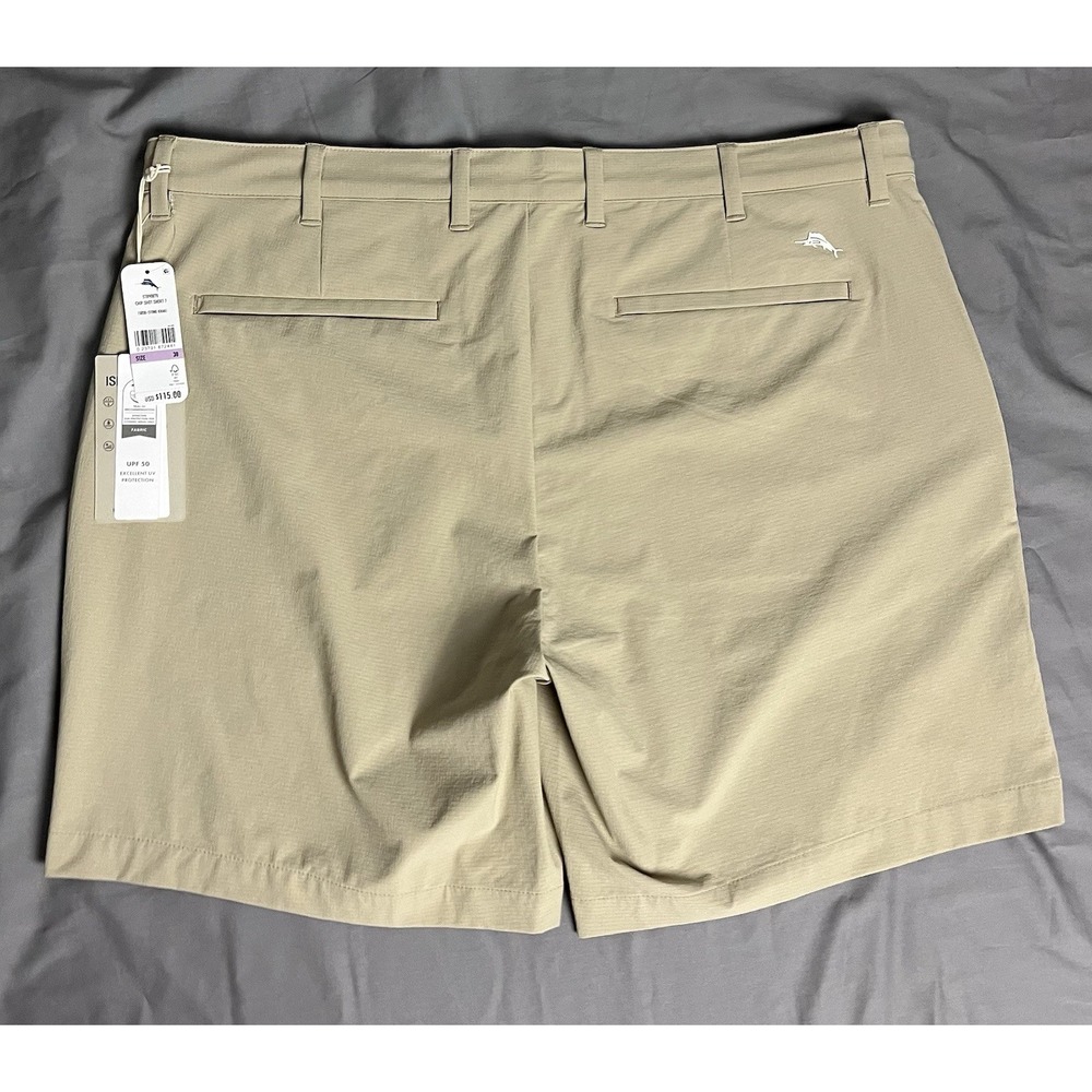 Tommy Bahama Chip Shot Golf Shorts Men's 38 Khaki IslandZone UPF 50 Stretch - Picture 7 of 10